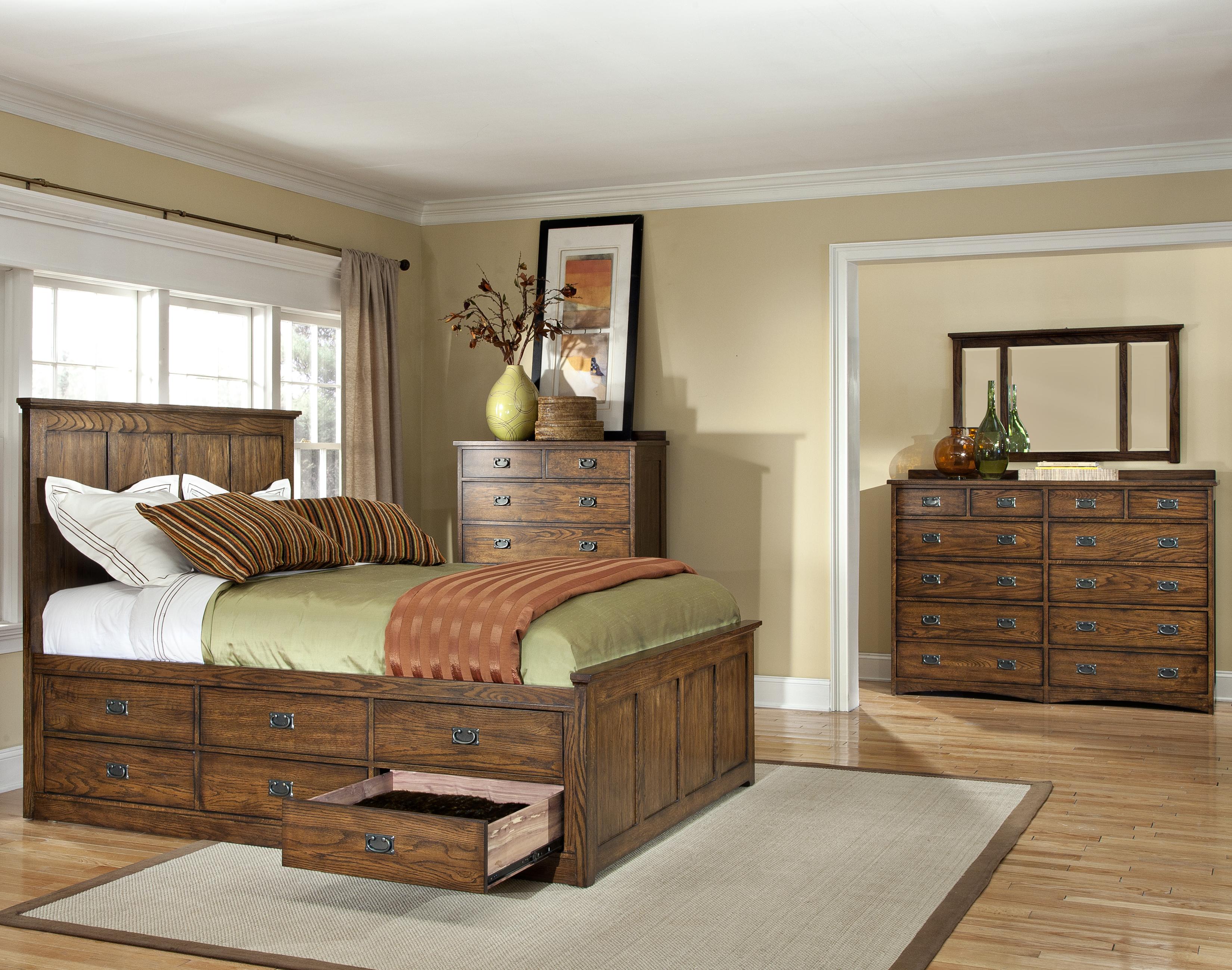 Intercon Oak Park OPBR5856CKMISC Mission California King Bed with